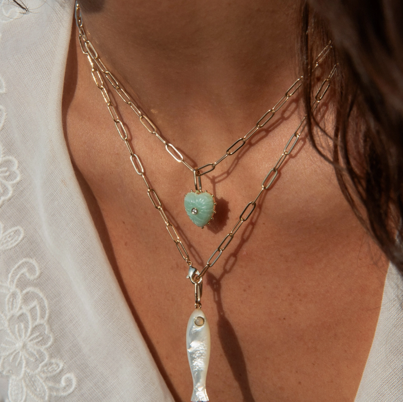 Isabel Amazonite Charm