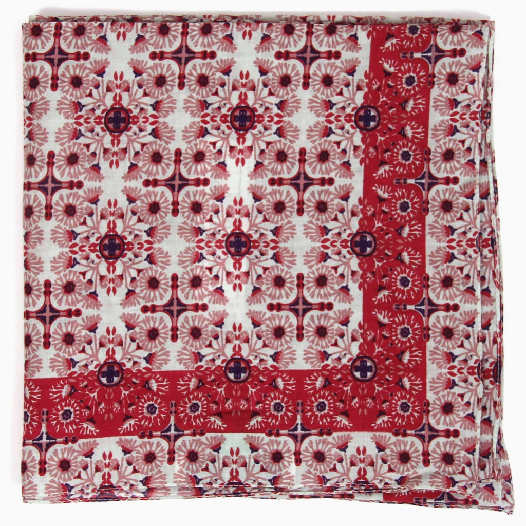 Tangerine Cotton Scarf • Pink