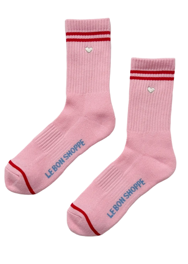 Embroidered Boyfriend Amour Socks