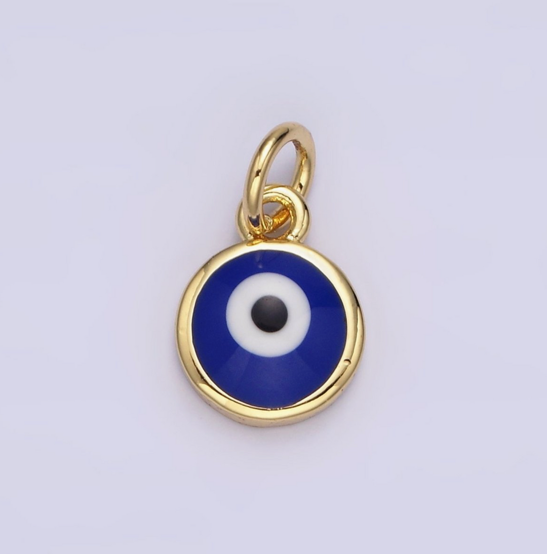 Enamel Evil Eye Charm • Blue