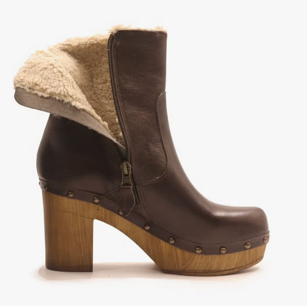 Cannes Clog Boots w/ Shearling