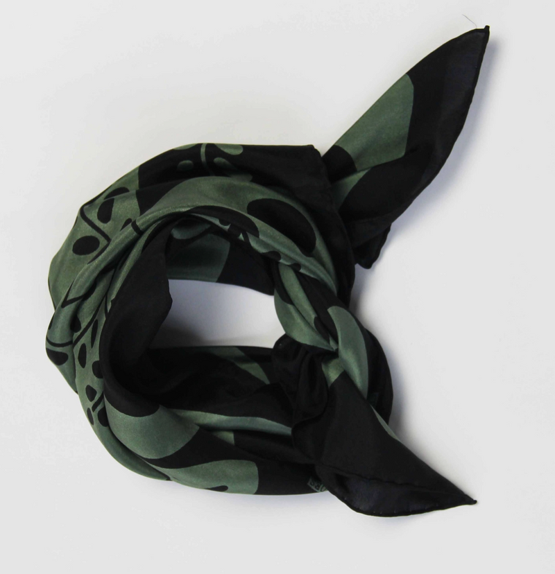 Mini Peace and Love Scarf • Khaki