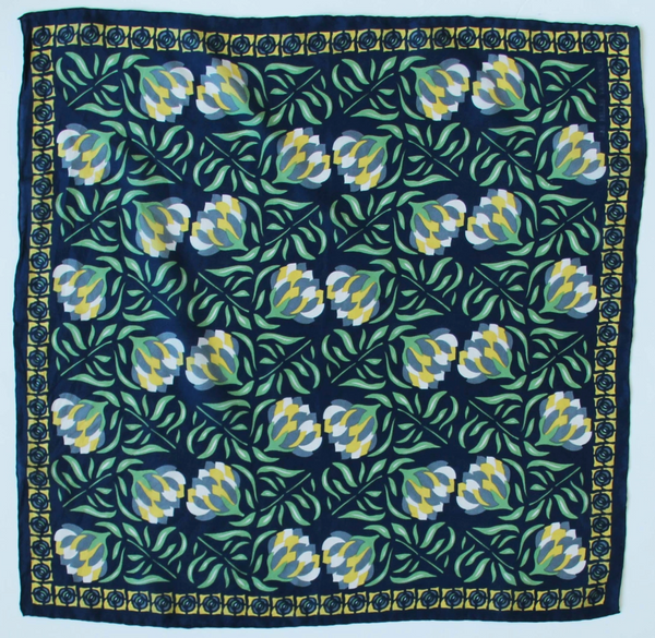 Mini Bergamot Scarf • Navy