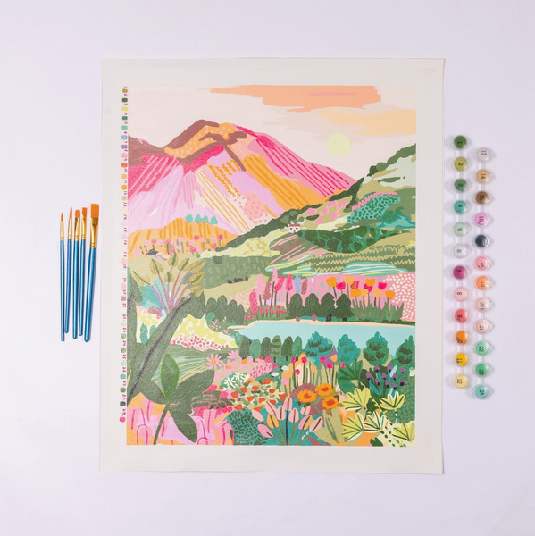 Rainbow Mountain Paint By Number