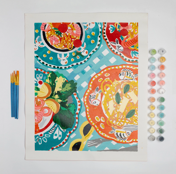 Spaghetti Party Paint By Number