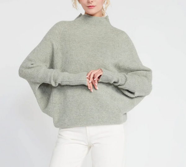 Mockneck Batwing Sweater