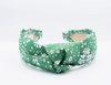 Floral Knot Headband • Green