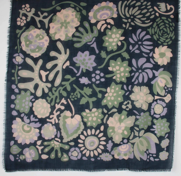 Girandole Wool Scarf • Marine