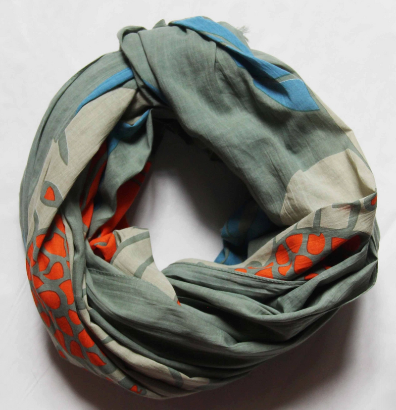 Poppy Organic Cotton Scarf • Khaki