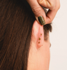 14k Triple Studs • Adventurine