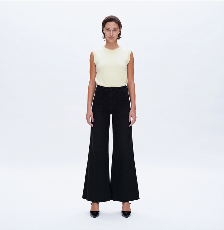 Rockin' Wide Leg Denim • Black