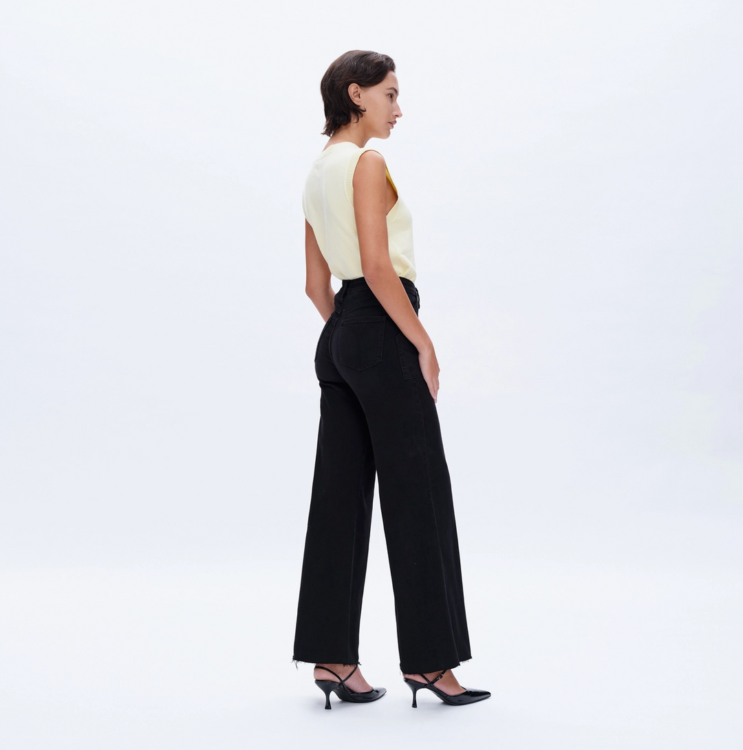 Rockin' Wide Leg Denim • Black