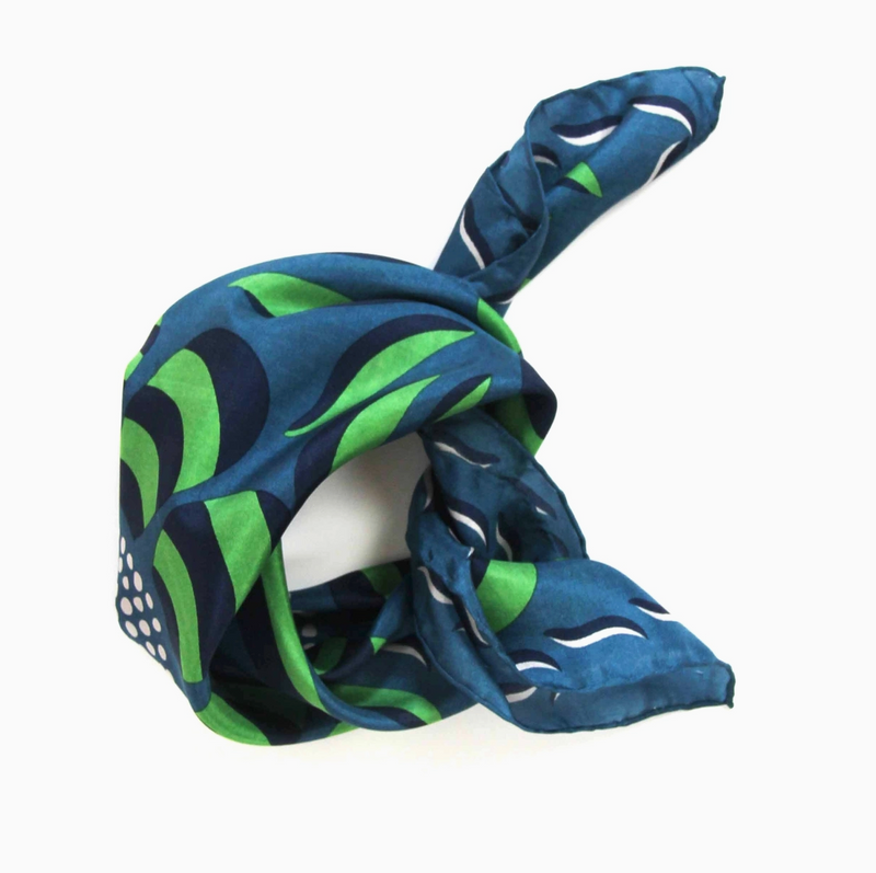 Mini Forget-Me-Not Scarf • Green