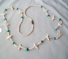Vintage Beaded Turquoise Bird Necklace