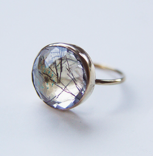 Tourmalated Quartz Ring