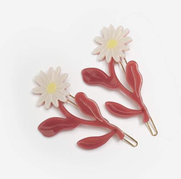 Marguerite Daisy Hair Clips