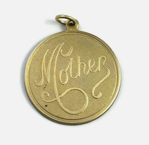 Vintage Brass "Mother" Charm