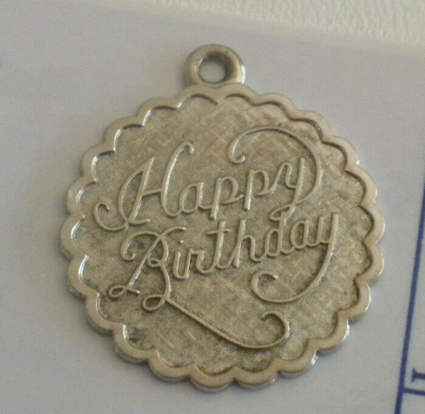 Vintage "Happy Birthday" Pendant