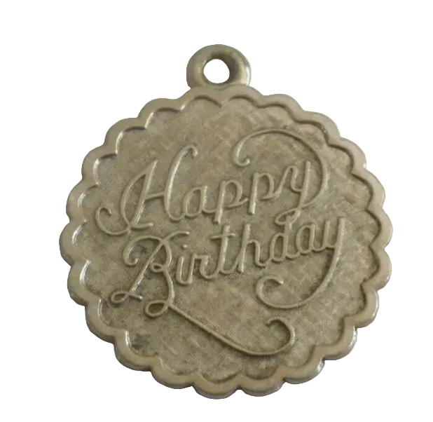 Vintage "Happy Birthday" Pendant