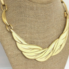 Vintage Monet Choker • Leaf Enamel