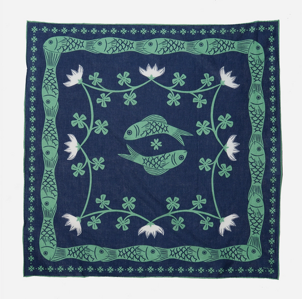 Lucky Jade Fish Scarf