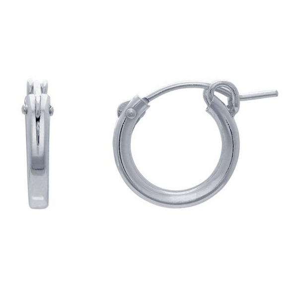 Hinged Post Hoops • Sterling Silver
