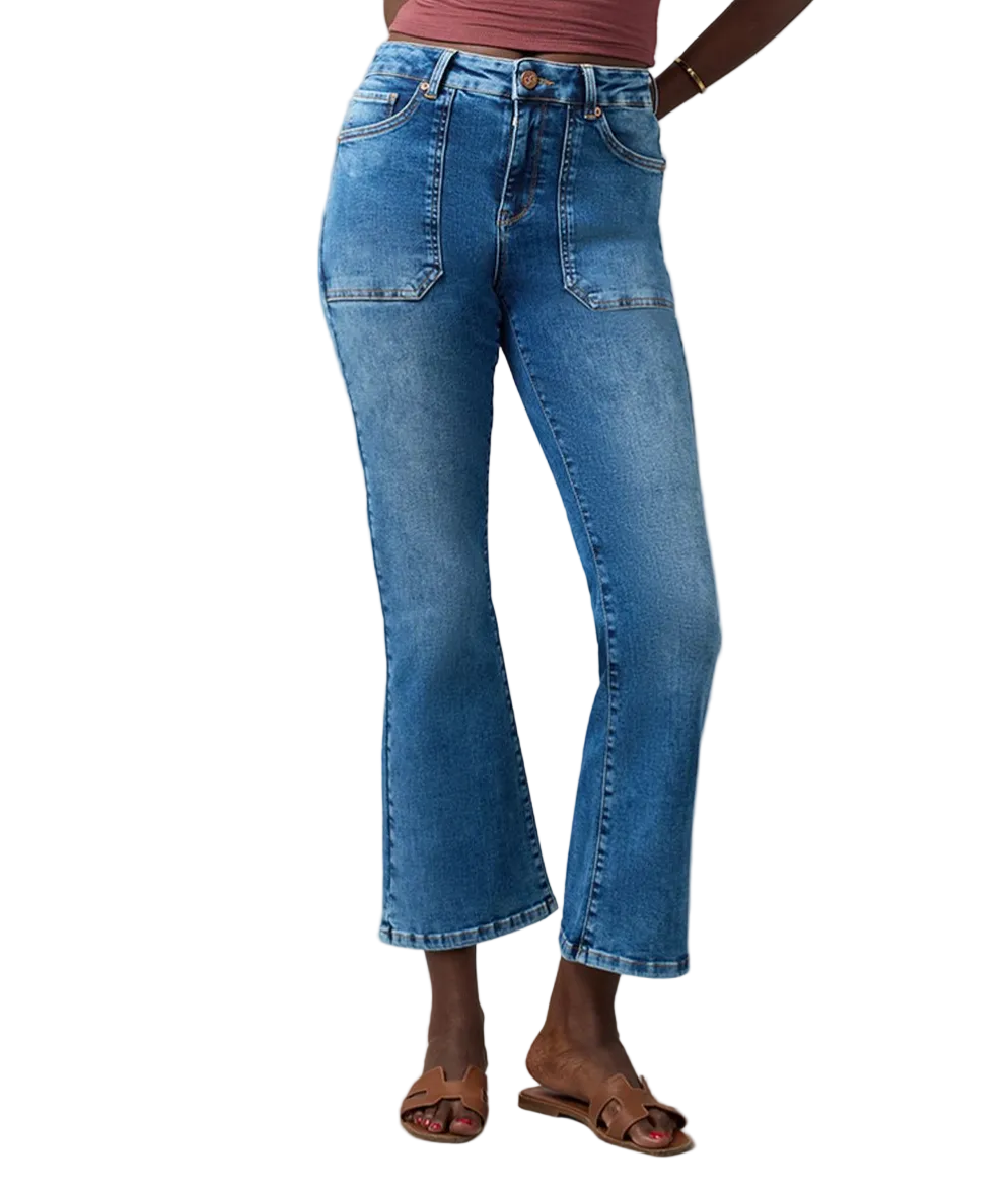 Billie Cropped Bootcut • Indigo Muse