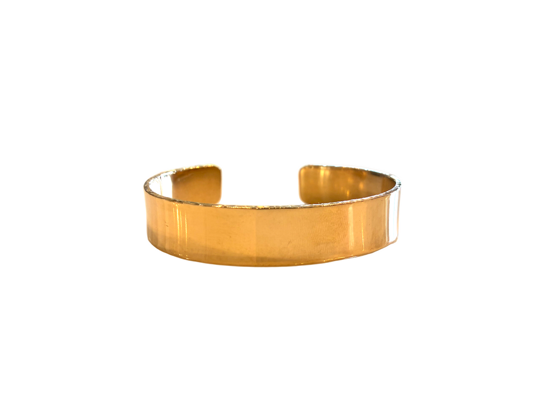 1/2" Wide Hammered Cuff