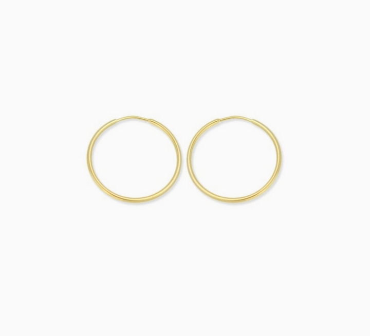 Gold Filled Endless Hoops