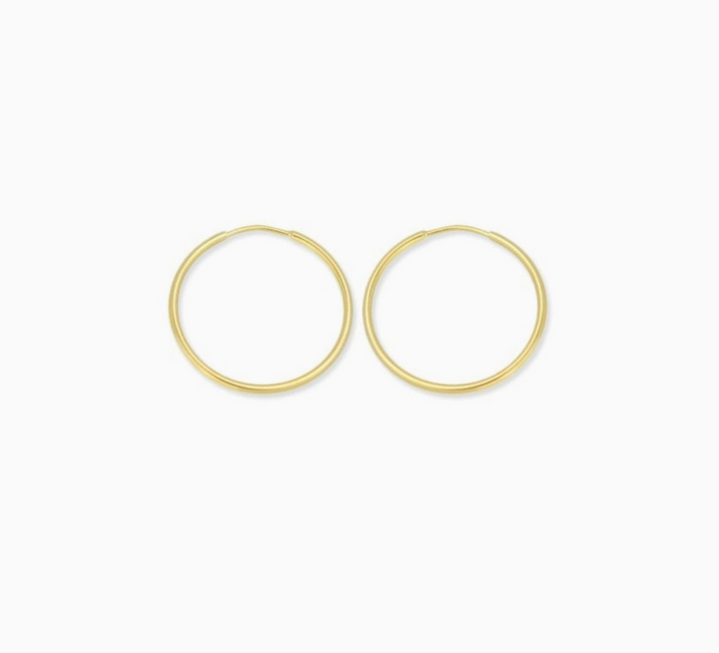 Gold Filled Endless Hoops