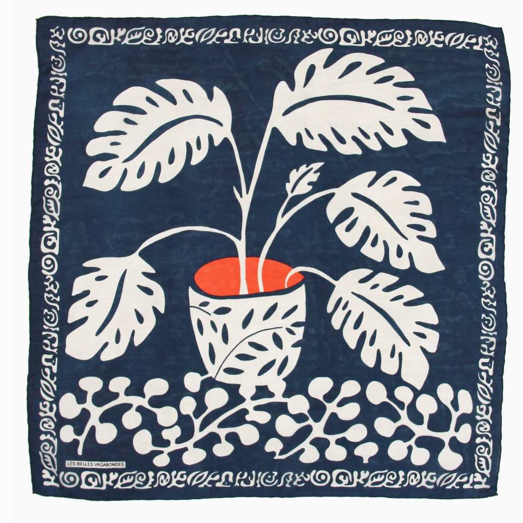 Mini Arum Scarf • Marine