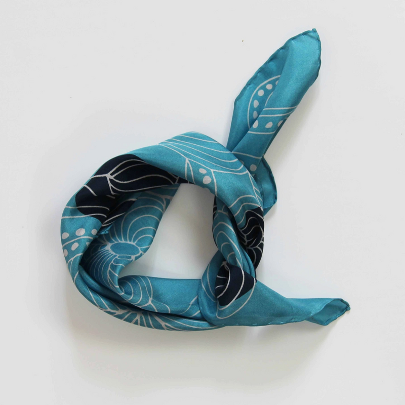 Mini Mandalay Scarf • Blue