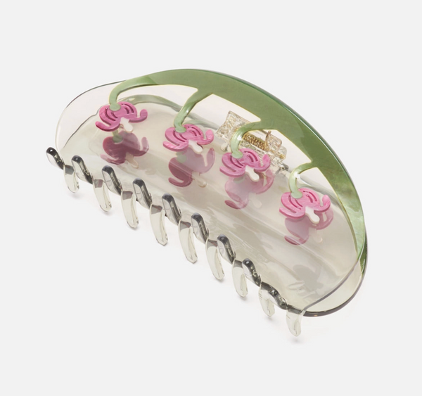 Bleeding Heart Flower Hair Claw