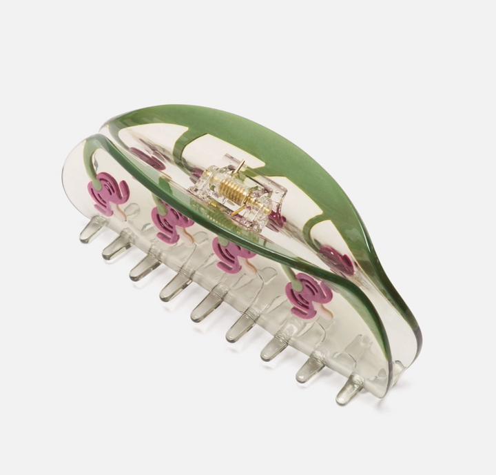 Bleeding Heart Flower Hair Claw