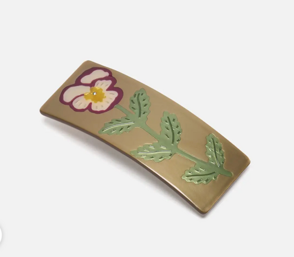 Pansy Flower Hair Clip