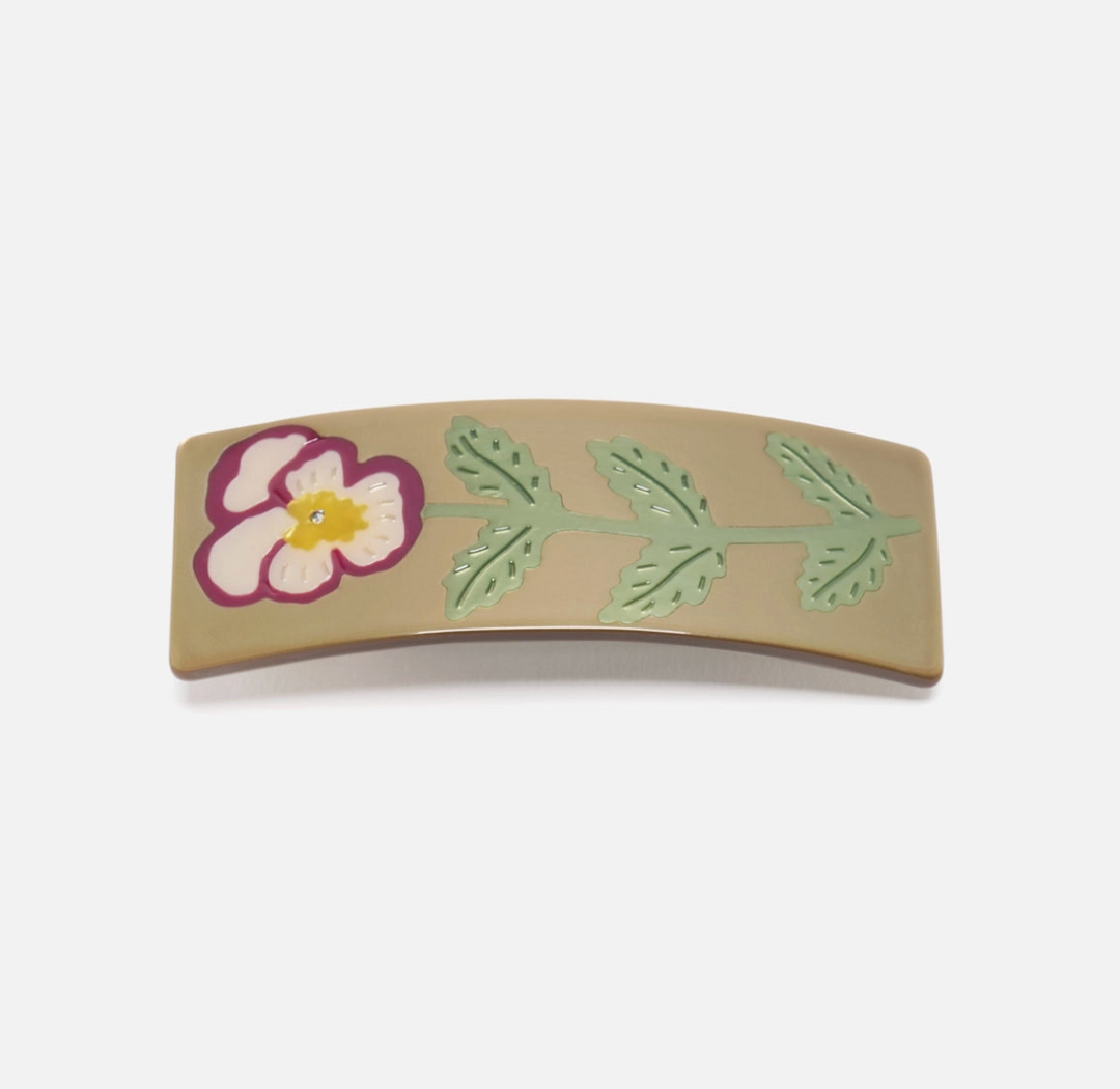 Pansy Flower Hair Clip