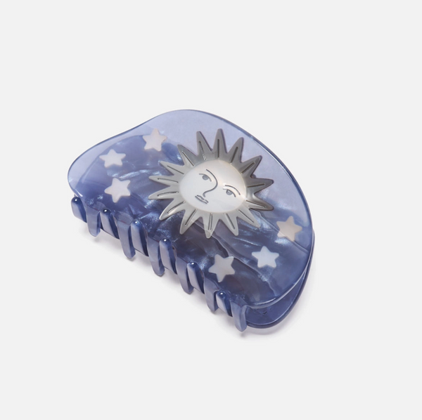Pleiades Moon & Stars Hair Clip