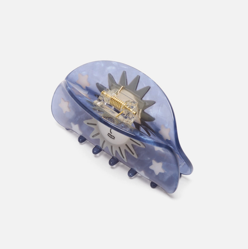 Pleiades Moon & Stars Hair Claw