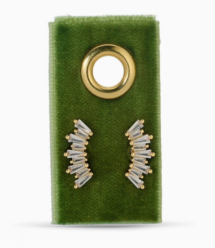 Curved Baguette Studs