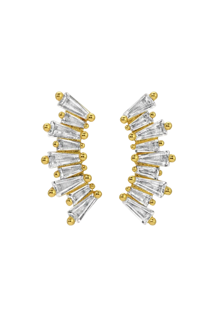 Curved Baguette Studs