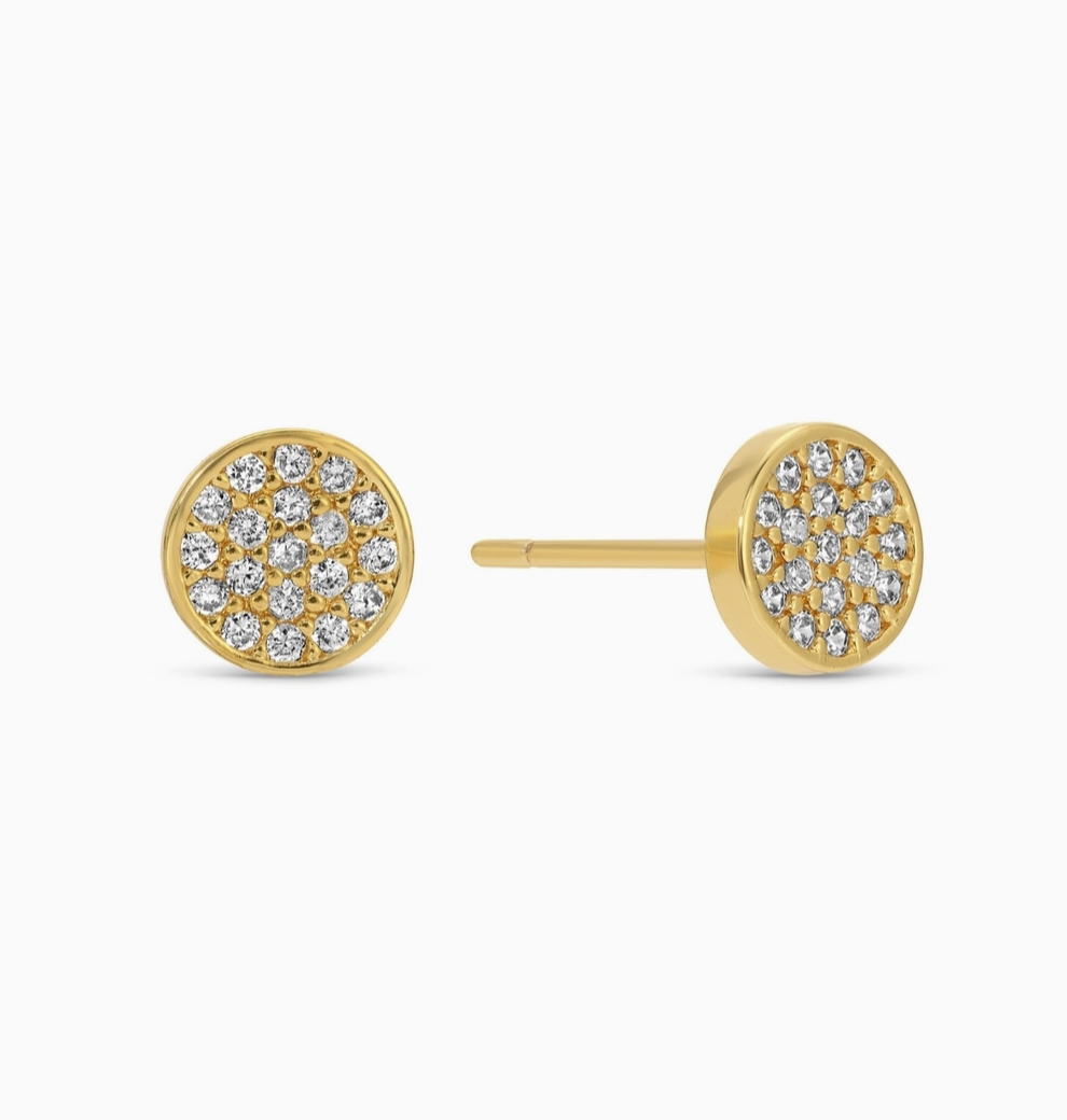 Pave CZ Stud Set