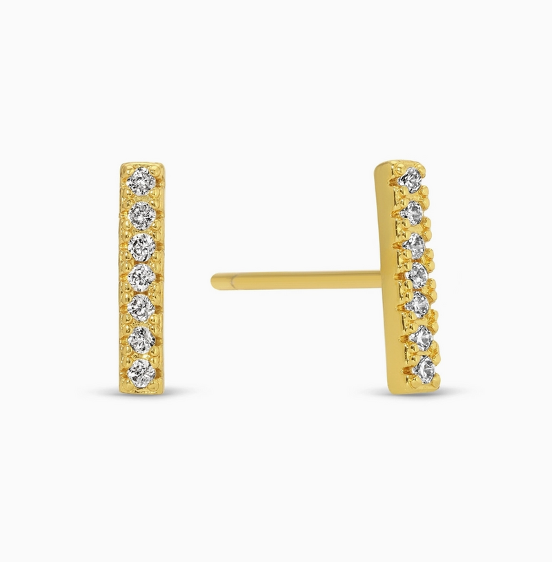 Pave CZ Stud Set