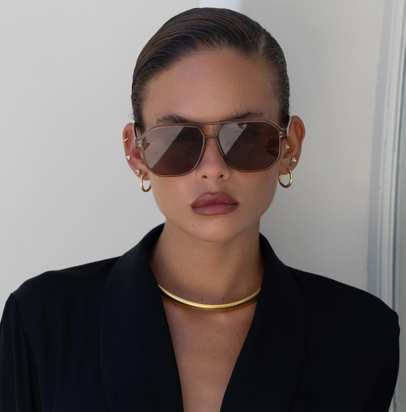 Billie Aviator Sunglasses • Brown
