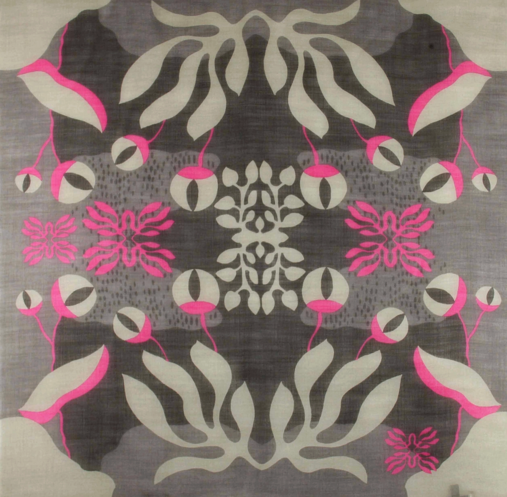 Abyss Wool Scarf • Fuchsia