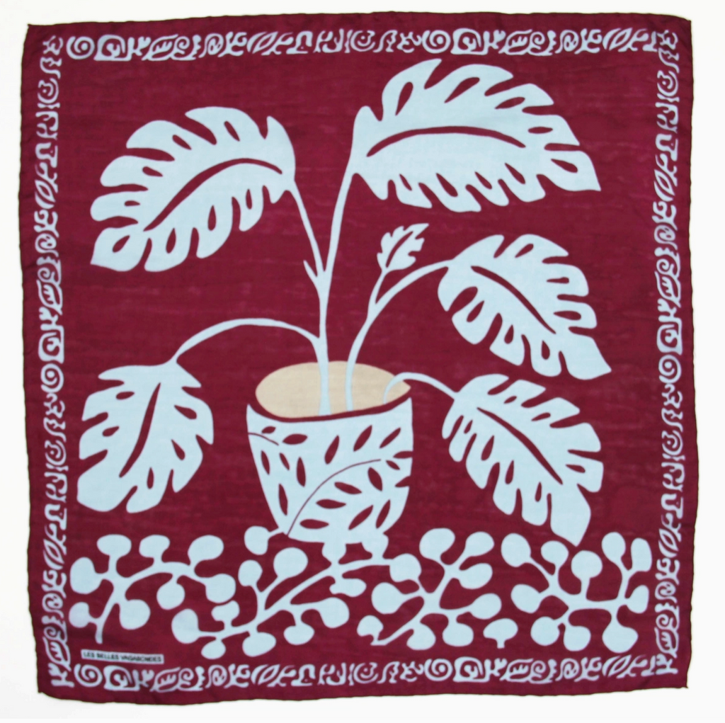 Mini Arum Scarf • Bordeaux