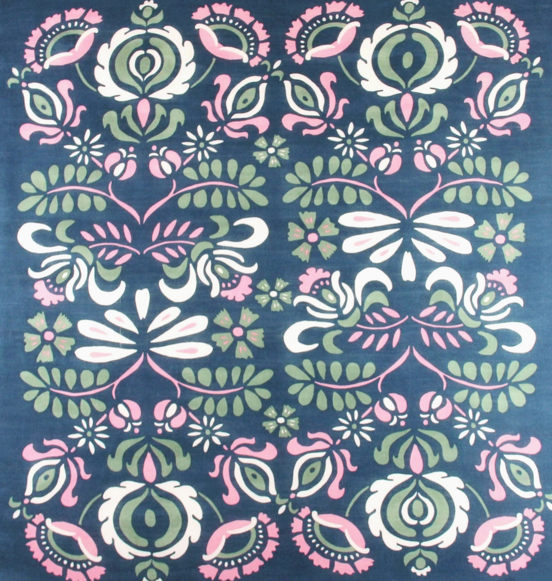Tatiana Square Wool Scarf • Marine