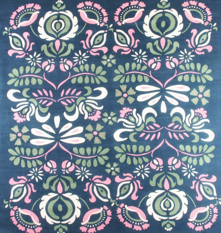 Tatiana Square Wool Scarf • Marine