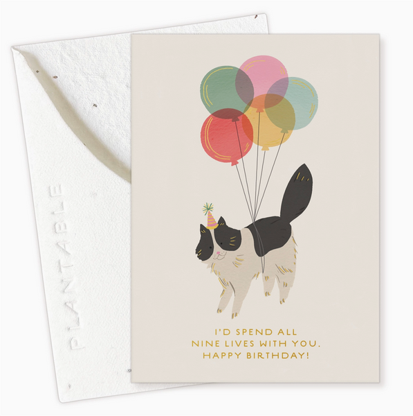 Mini Greeting Card • Birthday Kitty