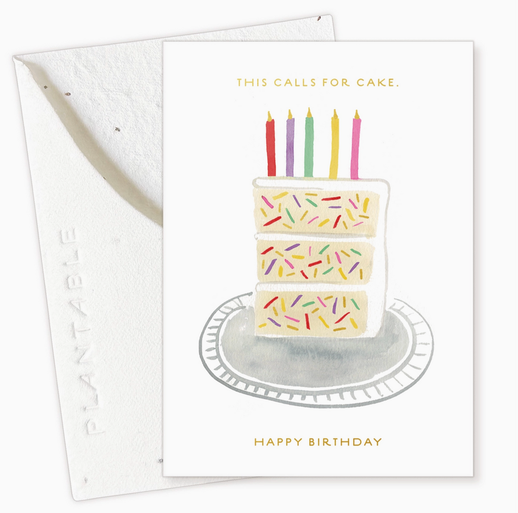 Mini Greeting Card • Birthday Slice