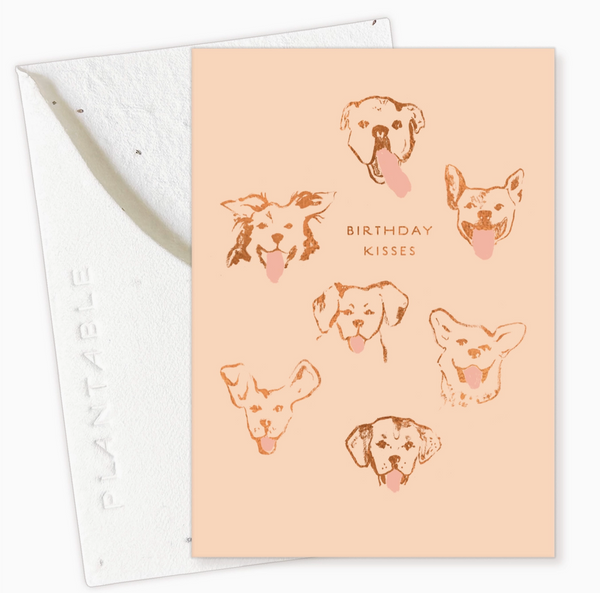 Mini Greeting Card • Dog Kisses
